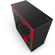 Carcasa NZXT H700i Matte Black Red foto