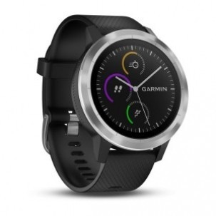 Ceas Smartwatch Garmin vivoactive 3, GPS, Argintiu, curea silicon neagra foto mare Ceas Smartwatch Garmin vivoactive 3, GPS, Argintiu, curea silicon neagra foto mare