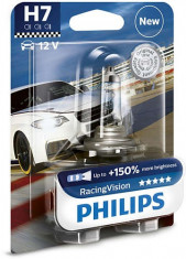 Bec auto PHILIPS H7 RacingVision+150% 12V 55W foto