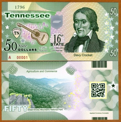 !!! SUA = FANTASY NOTE = TENNESSEE - 2015 - UNC / AL 16 - LEA STAT / POLIMER foto
