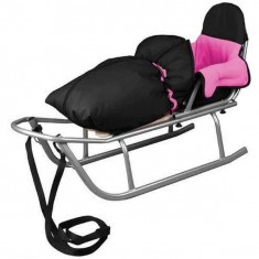 Sanie Rider cu Sac de iarna Speedy Roz - Baby Dreams foto