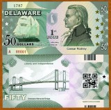 !!! SUA = FANTASY NOTE = DELAWARE - 2014 - UNC / PRIMUL STAT / POLIMER