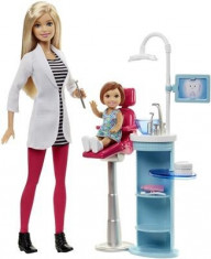 Papusa Barbie Careers Dentist Doll Playset foto