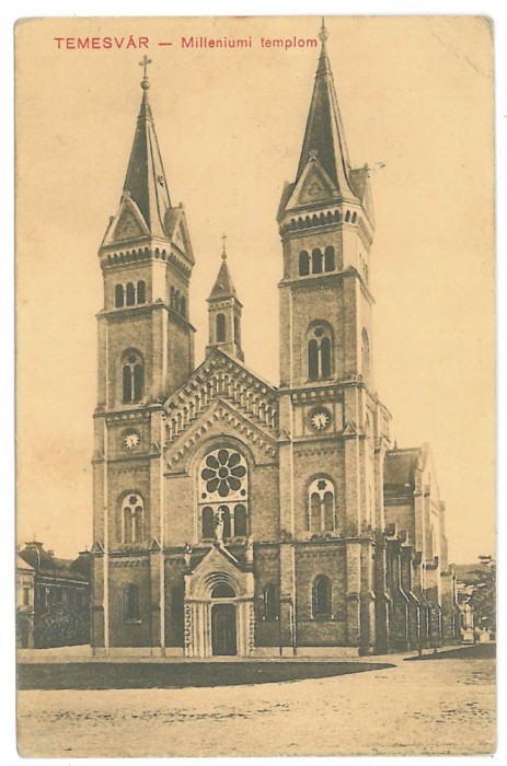 937 - TIMISOARA, Cathedral, Romania - old postcard - used - 1912