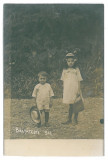 1875 - BALTATESTI, Neamt, Children - old postcard, real PHOTO - used - 1911, Circulata, Fotografie