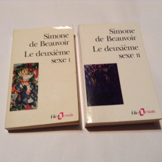 SIMONE DE BEAUVOIE LE DEUXIEME SEXE AL DOILEA SEX, 2 VOL,RF4/2 foto