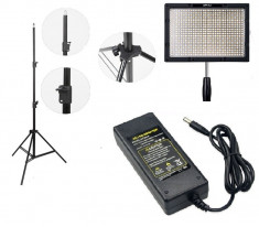 KIT lumina continua Lampa Yongnuo YN600S+ stativ+ alimentator foto