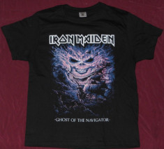 Tricou Iron Maiden-Ghost of the Navigator, calitate 180 grame,tricouri rock foto