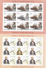 PREMIERE MONDIALE,MINISHEET,2010,MNH,ROMANIA. foto