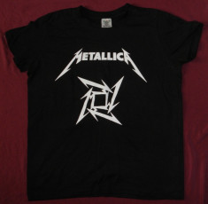 Tricou Metallica - Logo, calitate 180 gr, inclusiv XS,tricouri rock foto