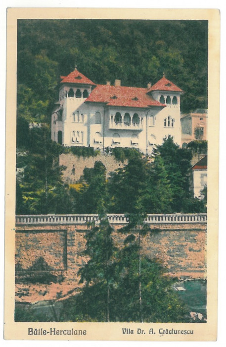 1674 - BAILE HERCULANE, Caras-Severin - old postcard - unused - 1929