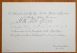 Invitatie Ambasadorul Yugoslaviei catre Mia Groza , fiica lui Petru Groza , 1967