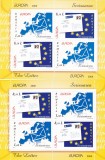 EUROPA MINISHEET IN PERECHE, 2008, MNH,ROMANIA., Istorie, Nestampilat