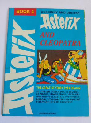 (T) Revista benzi desenate Asterix and Cleopatra, cu caseta audio, limba engleza foto