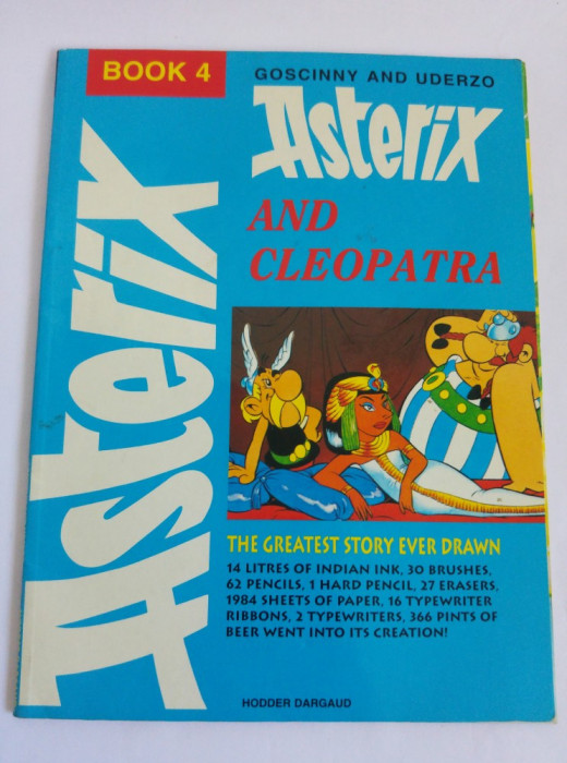 (T) Revista benzi desenate Asterix and Cleopatra, cu caseta audio, limba engleza