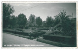 2139 - BUZIAS, Timis, park - old postcard, real PHOTO - used - 1937
