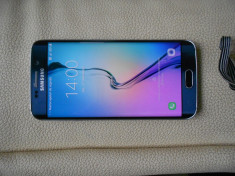 Samsung S6 Edge black saphire ,liber retea,full si husa foto