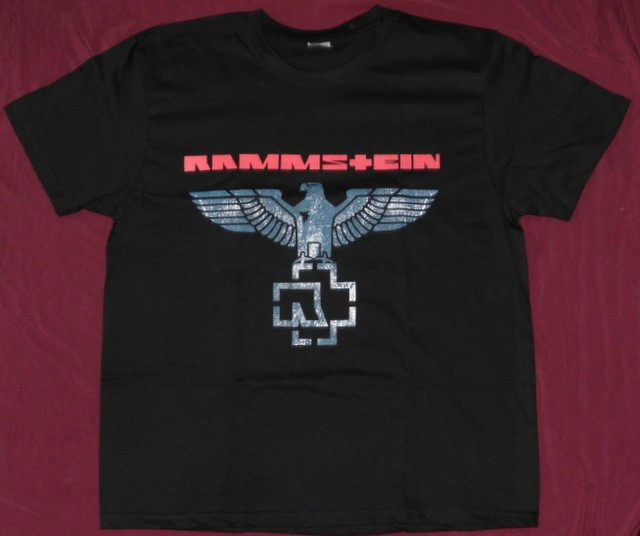Tricou Rammstein vultur ,Eagle,stema,calitate 180 gr rock | arhiva Okazii.ro