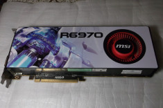 Placa video Gaming MSI AMD Radeon HD 6970, 2048MB, GDDR5, 256bit, HDMI, DX11 foto