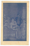 213 - FAMILY, Romania - old postcard - used, Circulata, Printata