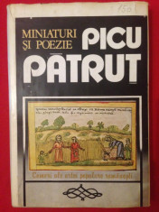 Miniaturi si poezie/Picu Patrut/1985 foto