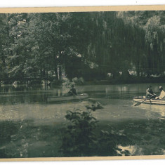 454 - RM. VALCEA, Lacul ZAVOI - old postcard, real PHOTO, CENSOR - used - 1943