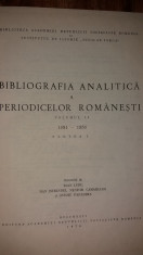 BIBLIOGRAFIA ANALITICA A PERIODICELOR ROMANESTI - VOL. II - 1851-1858 - PARTEA I foto