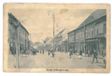 3247 - TARGU-MURES, street, stores - old postcard - used - 1924, Circulata, Printata