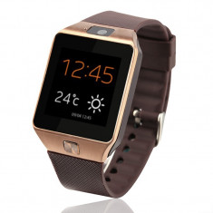 Ceas Smartwatch cu telefon iUni U15 A+, Camera, BT, 1.5 Inch, Carcasa metalica, Gold + Spinner Titirez Cadou foto