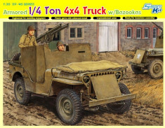 + Kit scara 1/35 Dragon 6748 - Armored 1/4 Ton 4x4 Truck w/Bazooka + foto