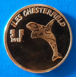 Chesterfield 5 franc 2015 UNC Balena, Australia si Oceania