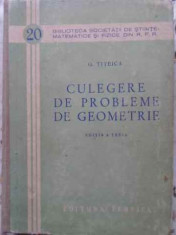 Culegere De Probleme De Geometrie - G. Titeica ,407759 foto