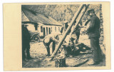 2797 - POIANA SARATA, Bacau, military - old postcard, real PHOTO - unused