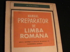 MANUAL PREPARATOR DE LIMBA ROMANA-ADMITERE-GH. N. DRAGOMIRESCU- foto