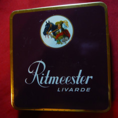 Cutie veche de tigari Ritmeester Livarde - Olanda, 9,2x9,7 cm