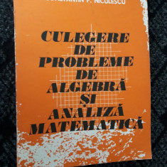 Culegere De Probleme De Algebra Si Analiza Matematica LEONTE ,NICULESCU