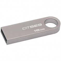 Stick memorie 16GB, USB 2.0, DataTraveler SE9, metalic, Kingston foto