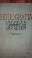 BIBLIOGRAFIA ANALITICA A PERIODICELOR ROMANESTI - VOL. I - 1790-1850 - PARTEA I foto