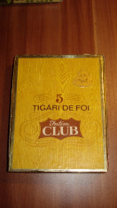 ( Cutie trabucuri )PACHET 5 TIGARI DE FOI - INTIM CLUB - ANII 70 foto