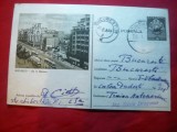 Carte Postala Ilustrata Bucuresti - Bl. N.Balcescu circulat 1957 -pe gri-negru, Circulata, Printata