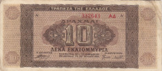 GRECIA 10.000.000 drahme 1944 VF+!!! foto