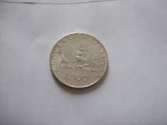 JN. 500 lire 1966 Italia, argint foto
