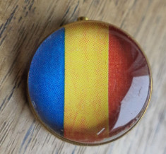 Brosa/insigna steag tricolor Romania foto