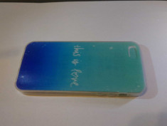 Carcasa model text iPhone 5 5S ? protectie silicon spate telefon foto