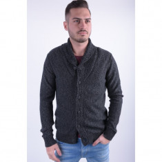 Cardigan Selected Bowan Shawl Neck Grey Melange foto