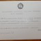 Invitatie la receptie a ambasadorului R. P. Bulgaria catre Groza Octavian