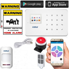 Sistem de alarma KERUI G18 cu modul GSM CU CONTROL ANDROID / IOS foto