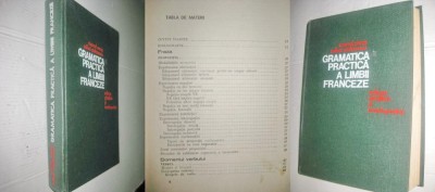 Gramatica Limbii Franceze stare buna anii cca 1970 gros copertata si panzata. foto