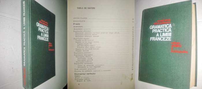 Gramatica Limbii Franceze stare buna anii cca 1970 gros copertata si panzata.