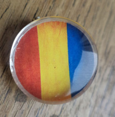 Brosa/insigna steag tricolor Romania foto